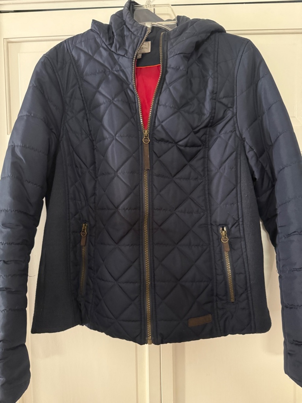 G.H. Bass & Co. Quilted Navy Hooded Puffer Jacket